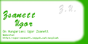 zsanett ugor business card